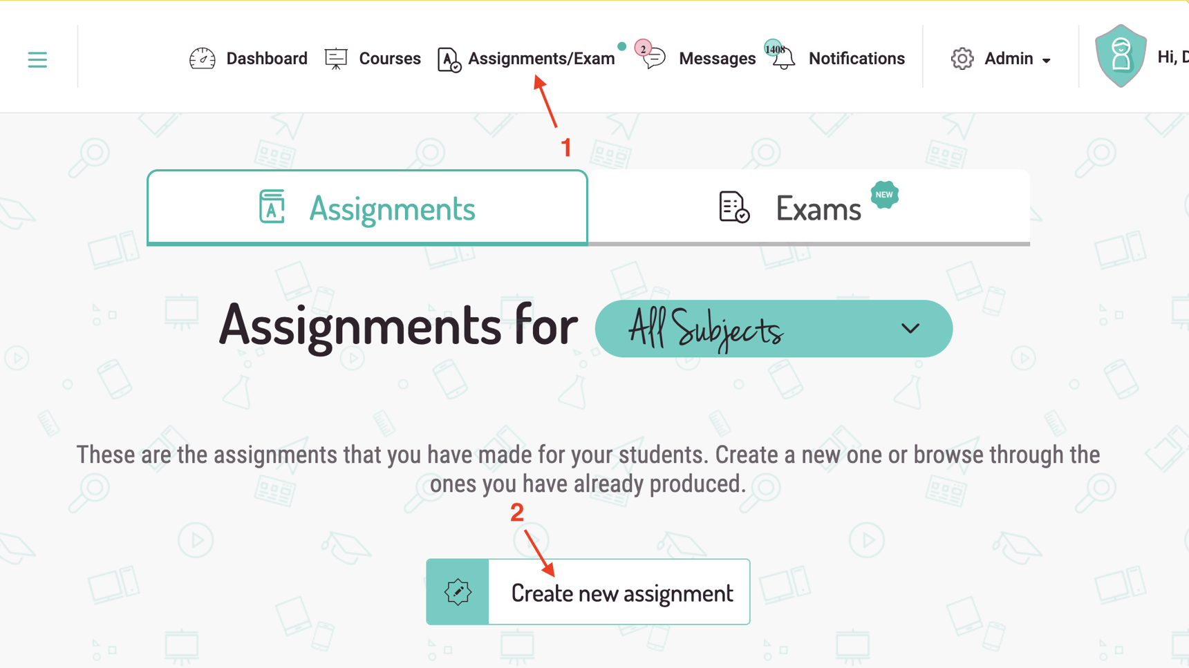 create your own test assignment